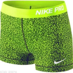 Neon yellow and black Nike spandex